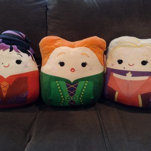 Halloween Hocus Pocus Sanderson Sisters Squishmallows 12" size. 3pc bundle. NWT